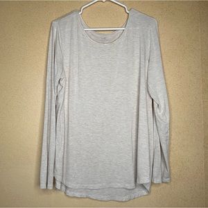 LUXE Cream Long Sleeve Top